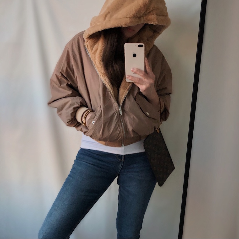 New✨Cozy-Days Reversible Jacket—Tan